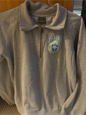 Malibu Half-Zip Pullover Sweater - Gray